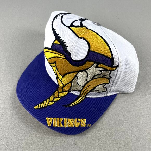 The Game Other - Vintage Minnesota Vikings Hat Snapback White The Game Big Logo NFL Football 90s